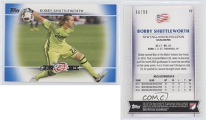 2017 Topps MLS Blue /99 Bobby Shuttleworth #22