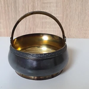 Vintage Soviet kitchen table interior basket. silver Sugar bowl 875 with a star. - Picture 1 of 12