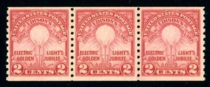 USA 656 MINT NH STRIP OF THREE -- EDSON COIL -- VF - Picture 1 of 1