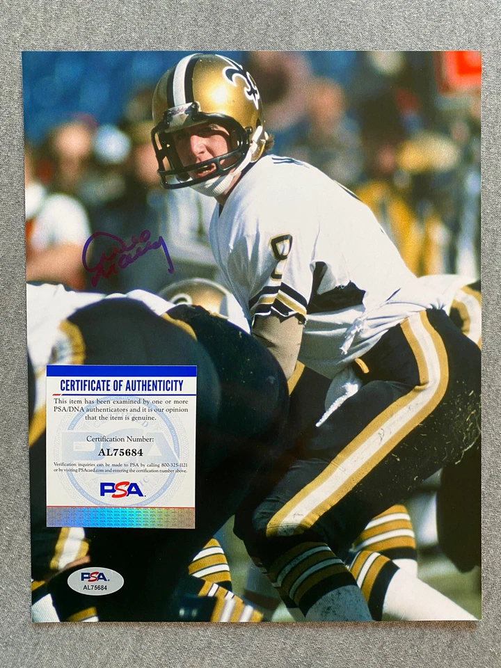NEW ORLEANS SAINTS- ARCHIE MANNING AUTOGRAPH 8x10 ACTION PHOTO PSA/DNA AL75684 - Image 1 of 1