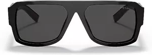 NEW PRADA Unisex PR 22YS 1AB5S0 Black Frame Dark Grey Lens Sunglasses MSRP $475 - Picture 1 of 5