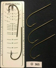 Salmon Fly Tying Feather - Allcock 1904 R size 6/0 - 5 Hooks - Vintage Antique