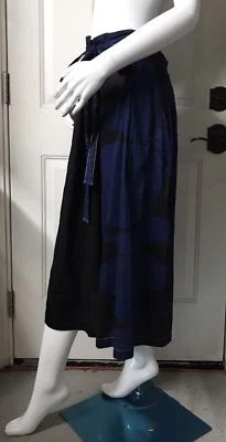 Black Crane Origami Culotte Blue & Black Print P Size XS, S, L NWT OC-07 - Image 1 of 4