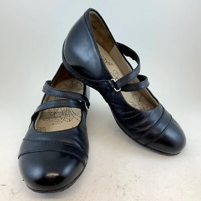 Kumfs Ziera Black Xray Z Strap Mary Janes Flats size 36 5.5 $210 - Image 1 of 4