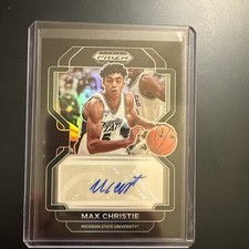 2022-23 prizm draft picks Max Christie BLACK 1/1 Auto! 1 Of 1! RC Lakers Rookie!