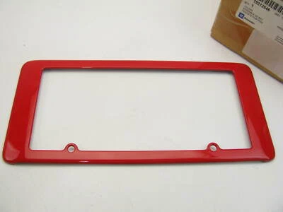 Soporte de matrícula trasero rojo antorcha GM NUEVO OEM para 05-13 C6 Corvette 19212646 Foto 1 de 3