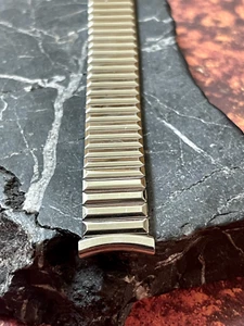 1960s polished vintage expansion watch bracelet by Speidel USA 17.3mm 11/16 inch - Picture 1 of 10