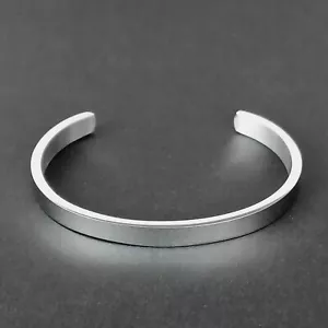 Bracciale Polsino Argento Da Uomo Acciaio Inox Vichingo Moderno Bracciale Norreno - Foto 1 di 5