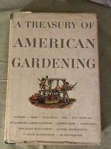 A Treasury of American Gardening By John R. Whiting 1955 Hardcover Book - Foto 1 di 7
