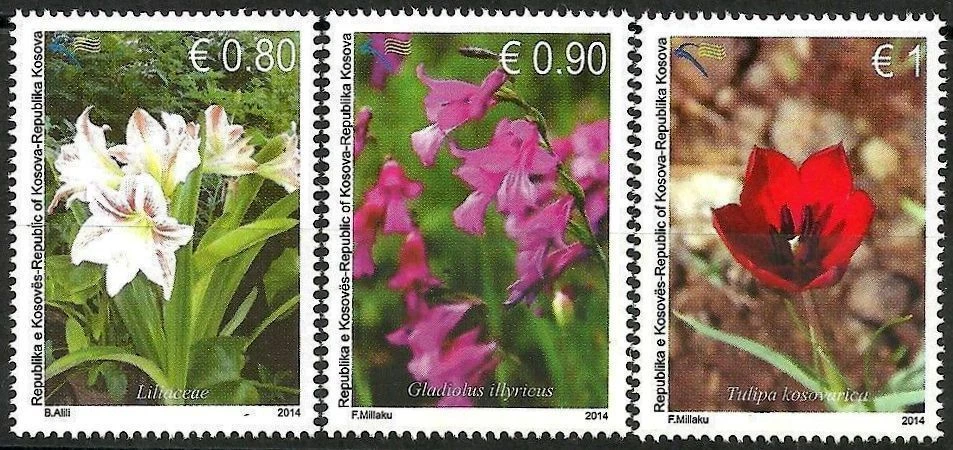 Estampillas de Kosovo 2014. Flora - Flores. Set MNH Foto 1 de 1