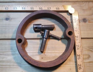 Vintage Vice Swivel Base Turning Rotating Ring Old Tools Engineering Record - Picture 1 of 6