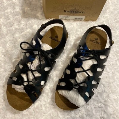 Ruff Hewn gladiator lace up black sandals Women’s size 7 RH Delta - Image 1 of 4