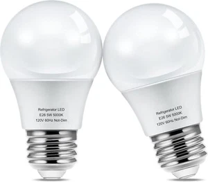 Refrigerator Light Bulb, 40W Equivalent 120V A15 Fridge Light Bulbs - Picture 1 of 12