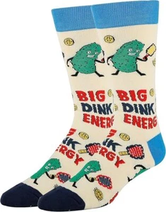 OoohYeah Men’s Humor Novelty Crew Socks, Crazy Funny Cotton Dress Socks Gift - Picture 1 of 1