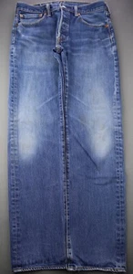 Men's 2018 Levi's Button Fly 501 Jeans Cotton Medium Wash Size 32x32 (Msr 32x31) - Picture 1 of 12