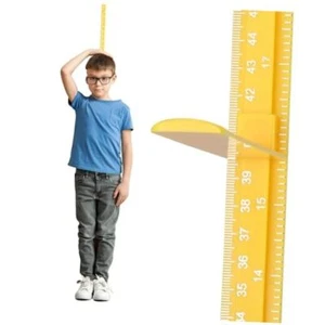Growth Chart for Wall, Children Height Measurement,3D Removable Growth Yellow - Picture 1 of 7