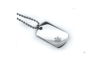 Type 1 Diabetic - Medical Id Mini Dog Tag. Plus Free Emergency Wallet Card! - Picture 1 of 4