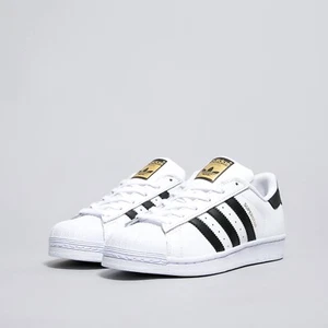 Adidas Originals Superstar Shoes White Black C77154 Size 5.5 - Picture 1 of 3
