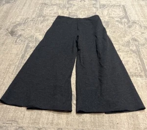 NWOT POLO Ralph Lauren Wide Leg W/ Slit Wool Cropped Pants Sz 2 Womens Gray - Picture 1 of 6