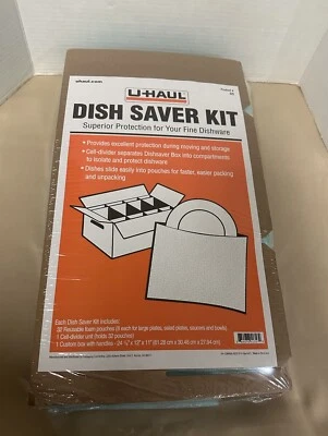 U-Haul Dish Saver Kit Superior Protection For Fine Dishware - New Sealed - Image 1 of 4