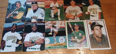 Oakland A's All-Stars, 10 cards, Bash Brothers, Dave Stewart, Eckersley, 6 other - Image 1 of 4