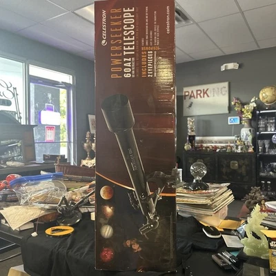 Celestron PowerSeeker 60AZ 60mm 12 Refractor Telescope~model #21041 - Image 1 of 4