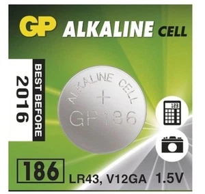 Bateria GP 186 (LR43) - Niezawodne źródło zasilania dla Twoich urządzeń - Zdjęcie 1 z 1
