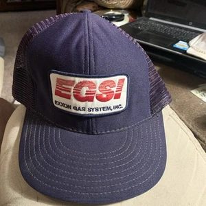 Exxon EGSI Gas Systems Inc - Strap Back -navy Adjustable Vintage - Picture 1 of 3