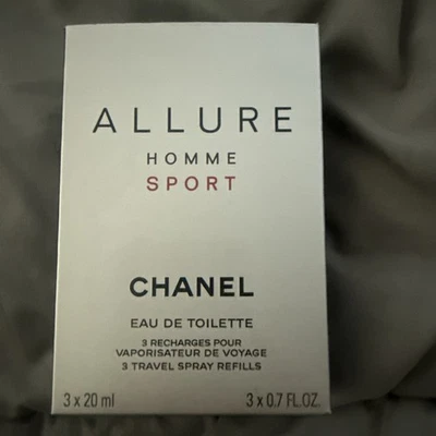 CHANEL Allure Homme Sport EDT TRAVEL 3X 20 ML ENVÍO DESDE FRANCIA Foto 1 de 4