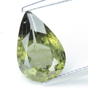 Excelente diáspora natural de 4,35 quilates 14,2 x 9,5 x 5 mm piedra preciosa de pavo suelta en forma de pera - Imagen 1 de 6