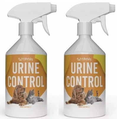 X 2 Petsly Dog & Cat Urine Repellent Spray - 500ml - Stop Cat Urinating In House