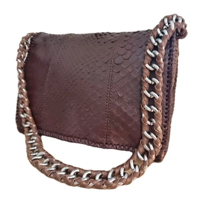 Bolso de Hombro Jaeger Cuero Marrón Albemarle con Borde Tostado Correa Desmontable Raro Foto 1 de 4