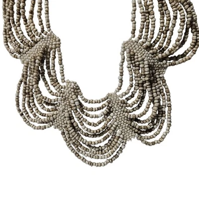 Bajalia бисером Bauble нагрудник ожерелье слоистый дизайн ретро модные ювелирные изделия женщин - Изображение 1 из 4