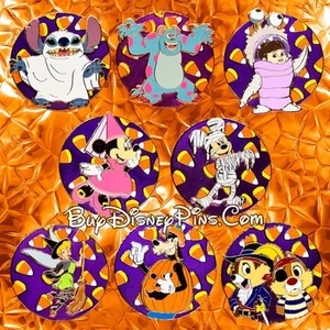 Juego completo: 8 pines Halloween Candy Corn Series LE 400 - Imagen 1 de 11