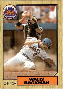 1987 O-Pee-Chee Wally Backman - Picture 1 of 2