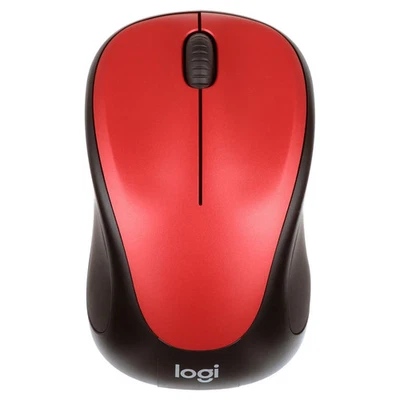 Logitech M317 Wireless Mouse USB RECEIVER for PC & Mac - RED ™ - Image 1 of 4