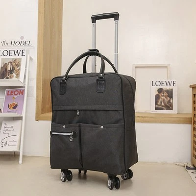 Waterproof Underseat Carry-On Spinner 16 18" Wheeled Suitcase Rolling Travel Bag - Image 1 of 4