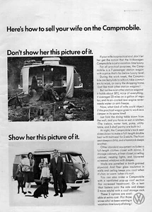 1966 Volkswagen Campmobile "Sell Your Wife" Original Ad - Picture 1 of 1