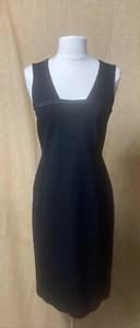 NWT Knit Sheath LIDA BADAY Black KNIT Tank Dress * Size 6 * $850 Retail - Picture 1 of 8