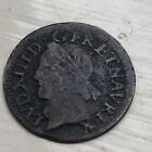 Metal Detecting Find  France Double Tournois 1642 Coin King Louis XIII