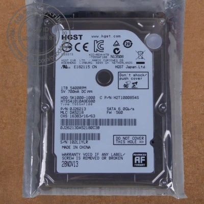 Hitachi 1 TB 2.5" 5400 RPM 8 MB SATA Hard Disk Drive HDD Laptop HTS541010A9E680 - Bild 1 von 2