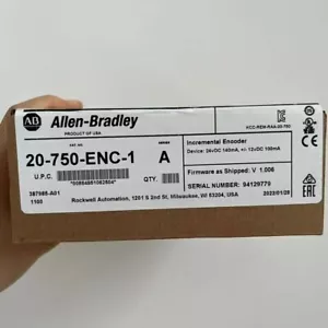1 pezzo nuovo sigillato in fabbrica Allen Bradley 20-750-ENC-1 Allen-Bradley PowerFlex 750 pollici - Foto 1 di 3