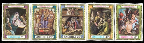 Anguilla Scott 114-18 Christmas 1970 Issue Cover