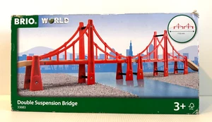 BRIO World - 33683 Puente Colgante Doble ~ Accesorio Juego Tren Juguete ~ NUEVO - Imagen 1 de 5
