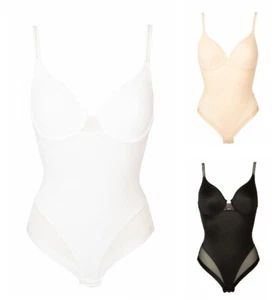 Lovable women's bodysuit with lined cup and elasticated underwire without seams - Picture 1 of 13