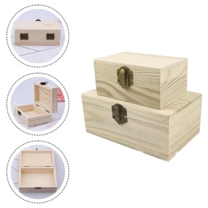 Schmuckk?stchen aus Holz mit Schnallenverschluss und staubdichtem Design f��r S - Bild 1 von 26