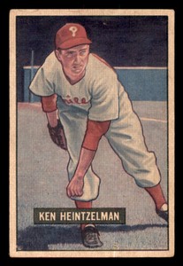 1951 Bowman Ken Heintzelman - Nice Centering! #147 Fair / GD Baseball Card