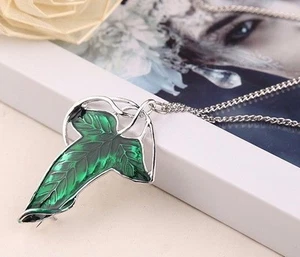 Señor de los Anillos - Collar Broche Hoja Elvin Comunidad del Anillo - Imagen 1 de 4