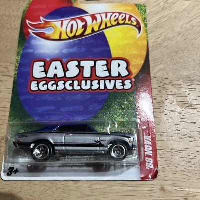 2010 Hot Wheels Easter Eggsclusives 68 NOVA azul e cinza, todo de metal - Imagem 1 de 4