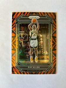 2022-23 Prizm Ray Allen SSP Tiger Stripe Card #278 Seattle Supersonics Case Hit!